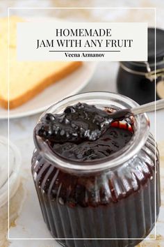 homemade jam with any fruit in a jar