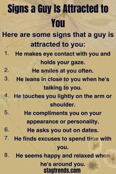 a sign that says, signs a guy is attracted to you here are some signs that a guy is attracted to you