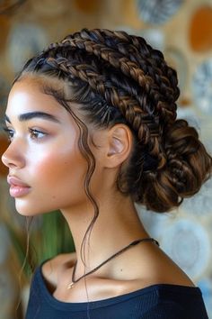 Knotless Braids Ideas, Boho Knotless Braids, High Bun Hairstyles, Boho Knotless, Gorgeous Braids, Braids Ideas, Goddess Braids Hairstyles, Goddess Hairstyles, Short Braids