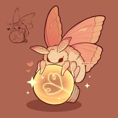 a drawing of a bee holding a ball with the word love on it