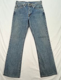 PURCHASE 4 ITEM FREE SHIPPING PURCHASE 4 ITEM FREE SHIPPING PURCHASE 4 ITEM FREE SHIPPINGVintage Levis 517 Jeans Levis Flared Jeans Boot cut Denim Faded Blue Denim Wide Leg Levis Men Levis lvc Size 32 DESCRIPTION REF: T45 TAG : LEVIS 517 MADE IN: JAPAN CONDITION:GOOD, HAS MINOR STAINS.PLEASE REFER PHOTO FOR MORE DETAILS. WAIST:32 LENGTH (OUTSEAM): 43 INCH INSEAM: 32 INCH THIGH: 10 INCH KNEE : 8.5 INCH FRONT RISE: 11 INCH LEG OPENING: 9 INCH MATERIALS: COTTON  IMPORTANT   I AM THE POSSIBILITY OF Mens Flair Jeans, Levis 517 Outfit Men, Wide Leg Levis, Levis Lvc, Levis 517, Flair Jeans, Denim Wide Leg, Jeans Levis, Boot Cut Denim