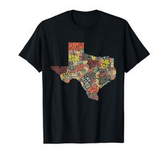 a black texas t - shirt with the word love in many different languages on it