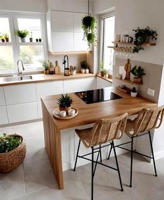 a kitchen filled with lots of counter top space