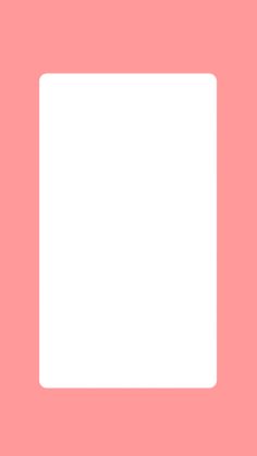 a white square on a pink background