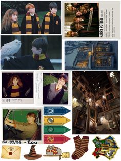 harry potter collage with images and pictures