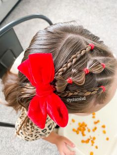 Toddler Fall Hairstyles, Children’s Hairstyles, Christmas Toddler Hairstyles, Hairstyles For Toddler Girl, Cute Girl Hairstyles For Kids Easy, Hairstyles For Kindergarteners, Hair Styles For Toddlers, Easy Kids Hairstyles