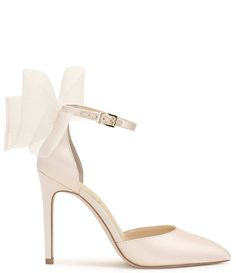 Jessica Simpson Phindies Oversized Tulle Bow Back Dress Pumps | Dillard's Bow Back, Tulle Bows, Pump Dress, Jessica Simpson, Dress With Bow, Ankle Strap, Girl Birthday, Heel Height, Latest Trends