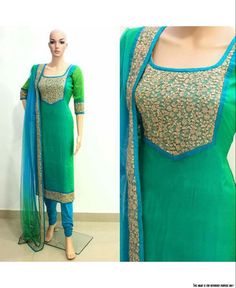 Churidar Neck Designs, Stitching Ideas, Salwar Dress