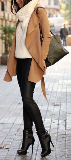 Stylish Winter Outfits, Camel Coat, Winter Outfits For Work, 가을 패션, Fashion Mode, Looks Style, Winter Fashion Outfits, Fall Winter Outfits, Street Styles