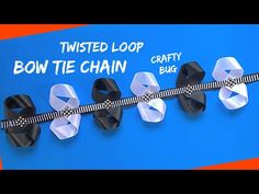 Twisted loop BOW TIE CHAIN TUTORIAL; homecoming mum braids and chains; figure eight chain - YouTube Homecoming Mum Braids And Chains, Mum Braids Tutorials, Homecoming Mum Braids, Senior 25, Chain Tutorial, Cheer Ribbon, Tie Chain, Sr 25