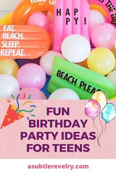 birthday party ideas for teens that are fun and easy