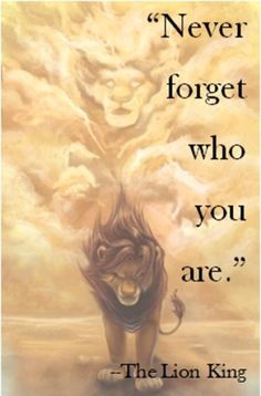 a poster with the words never forget who you are, and an image of a demon