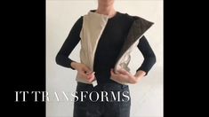 Garment 3in1: Gilet becomes Bolero and Bag Adaptive Clothing, Share It, Sewing, With Friends, Friends Family, The World, Music, Clothes, Design