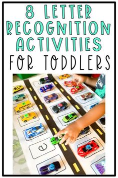 the 8 letter recognition activities for toddlers to practice their handwriting and number recognition skills