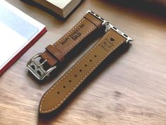 Our leather watch bands can be personalized with any design you may want. Our pictures are only examples of what we can do. * * * * * * * * PRODUCT DETAILS * * * * * * * * * * Made of real leather, engraving is permanent and will never wear or wash off * * * * * * * * HOW TO ORDER * * * * * * * * * * Select the engraving style * If you have your own design created select Customer Supplied and message us your idea * Select the font style from the listing picture. If no font style is given on the order we will use the Arial Font * Enter ALL engraving details in the Personalization Box * Select the Quantity wanted and add to your shopping cart * * * * * * * * RUSH ORDER SERVICE * * * * * * * * * To purchase our Rush Order Service, click on the link below and add to your shopping cart. https:/ Leather Engraving, Arial Font, Apple Watches, Engraved Gifts, Leather Watch Bands, Custom Watch, Font Style, Font Styles, Watch Band