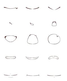 different types of lines and shapes drawn on paper