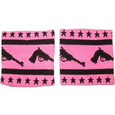 Knit Black Pistols & Stars On Hot Pink Wrist Bands From Sourpuss Clothing Pink Black Scene Scenecore Y2k 2000s Emo Alternative Reminds Me Of My Chemical Romance Mcr New To Poshmark? Use My Code: Aestheticbands When Signing Up For 10$ Off Your First Purchase! Scenecore Clothes, Scene Clothes, Black Scene, Scene Jewelry, Scene Accessories, Sourpuss Clothing, 2000s Emo, Style Bundle, Scene Outfits