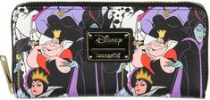 Officially Licensed Disney Product Vegan Friendly Faux Leather MEASUREMENTS: W: 8" X H: 4" Full Zipper Closure with 8 Card Slots, 2 Bill Slots And One Zipper Coin Pocket Branded Wallets, Matching Couple Shirts, Loungefly Disney, Quality Handbags, Wallet Organization, Gift For Birthday, Free Amazon Products, Coin Pouch, Disney Villains