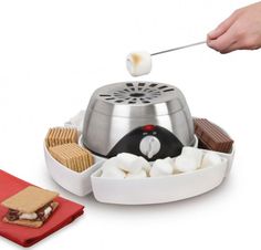 Because we all love toasted marshmallows!! Indoor Flameless Marshmallow Roaster Hammacher Schlemmer, S'mores, Toasted Marshmallow, Cooking Gadgets, Gadgets And Gizmos, Cool Kitchen Gadgets, Cool Ideas, Cool Inventions, Cool Stuff