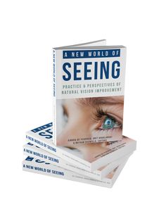 three books on the cover of a new world of seeing, with an image of a woman's eye