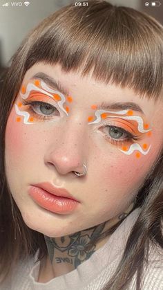 Checkered Makeup Look, Firework Makeup Look, Trippy Eye Makeup, Swirly Makeup, Water Activated Eyeliner Looks, Creative Eye Makeup Design, Abstract Eye Makeup, Artistic Eye Makeup, Art Makeup Looks