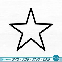 a black and white outline of a star Star Outline, Star Svg, Halloween School, Cup Wrap, Star Design, Halloween Paper, Printable Image, Craft Tools, High Quality Design