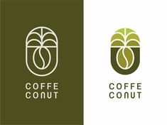 two logos for coffee conut