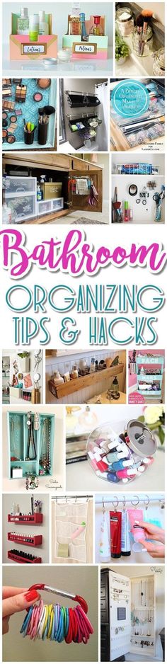 bathroom organizing tips and hacks