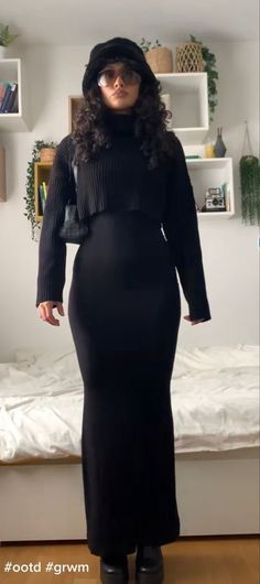 Black Maxi Dress Outfit, Modesty Outfits, Cute Modest Outfits, Long Skirt Outfits, Maxi Dress Outfit, Winter Dress Outfits, Modest Fashion Outfits