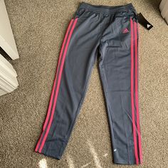 Girls Size 10/12 It Fits Like Women Xxs Or Xs See Measurements Joggers Sweatpants Waist Has A Stretch Brand New With Tags Adidas Jogging Pants, Soccer Pants, Adidas Bottoms, Adidas Sweats, Boy Sweatpants, Adidas Three Stripes, Boys Joggers, Adidas Joggers, Adidas Sweatpants