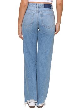 Made from high-quality denim fabric, these 90's Loose Fit jeans provide ultimate comfort and style. With a loose fit, they allow for easy movement and a relaxed look that's perfect for any casual occasion. You'll feel confident and effortlessly cool in these timeless jeans that are sure to become a staple in your wardrobe. Dark Wash Mom Fit Jeans For Spring, Spring Dark Wash Mom Fit Jeans, Relaxed Summer Jeans For Everyday, Relaxed High Rise Jeans With Pockets, Relaxed High-rise Jeans With Pockets, Relaxed Mid-rise Denim Jeans, Relaxed Mid-rise Jeans, Relaxed Mid-rise Everyday Jeans, Relaxed High Rise Jeans For Everyday