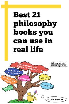 the book cover for best 21 philosophy books you can use in real life by mark buhlen