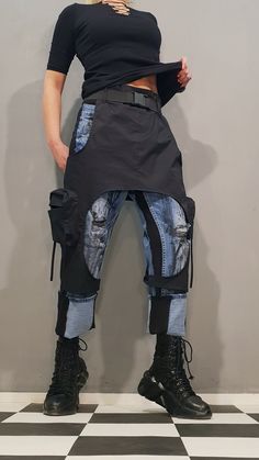 "Extravagant Denim Pants, Casual Denim Harem Pants, Painted Streetwear Pants, Loose Denim, Women Denim Harem  Extravagant designs and high quality fabrics!  Materials & Care Denim, Cotton, Elastane Hand wash at low temperatures. Do not machine dry. Do not iron. Do not dry clean!  Sizing We can make your piece from XS to 5XL! Everything in the shop can be also made according to your measures free of charge!  Shipping ✈ Ready to ship The time I need to prepare an order for shipping varies. For det Stretch Full Length Jeans With Belt Loops, Stretch Jeans With Belt Loops For Streetwear, Baggy Denim Bottoms With Belt Loops, Baggy Medium Wash Bottoms With Belt Loops, Baggy Denim Blue Bottoms With Belt Loops, Denim Cargo Jeans With Hip Pockets, Baggy Dark Wash Flare Jeans With Belt Loops, Black Denim Bottoms With Belt Loops, Stretch Denim Blue Patchwork Bottoms