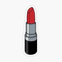 Lipstick Sticker, فن الرسم بالمسامير, Stickers Cool, Makeup Stickers, Cute Laptop Stickers, Paper Doll Template, Scrapbook Stickers Printable, Stickers For Sale, Red Lipstick