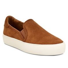 Uggs Slip On Shoes Double Gore Suede Chestnut Color Chic Suede Sneakers With Round Toe, Brown Suede Slip-on Sneakers, Slip On Sneakers Women, Brown Slip On Shoes, Ugg Womens, Brown Shoes, On Sneakers, Suede Loafers, Suede Sneakers