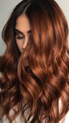 fall hair colors dark copper