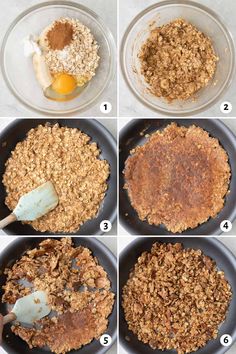 steps to make baked oatmeal in a skillet