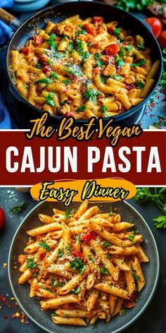 the best vegan cajun pasta easy dinner