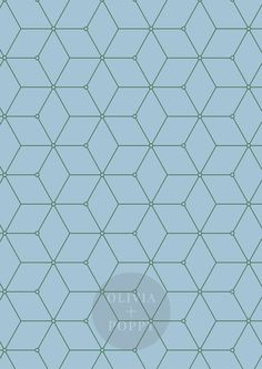 Geo Hex Wallpaper Paste The Wall (Traditional Vinyl) / Sky Blue + Forest Green Hex Wallpaper, Paper Paste, Ultra White, Blue Forest, Vinyl Wallpaper, Wallpaper Paste, White Vinyl, Wall Paint, A Fire