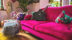 Crafting Cosy Sanctuary Home Guitar Chair, Sanctuary Home, Pink Couch, Designing A Home, Map Marker, County Clare, Coffee Images, Real Estate Houses, Garden Tips