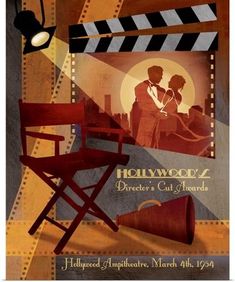 the poster for hollywood director's cut - off shows two people sitting in chairs