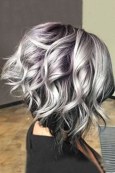 Gray Hairstyles, Grey Ombre Hair, Gorgeous Gray Hair, Beautiful Gray Hair, Balayage Blonde, Silver Hair Color, Silver Grey Hair