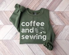 Retro sewing sweatshirt, coffee and sewing sweatshirt, coffee lover gift, quilting sweatshirt, seamstress gift, gift for sewer * 50% cotton, 50% polyester * Medium-heavy fabric (8.0 oz/yd² (271.25 g/m * Loose fit * Sewn-in label * Runs true to size How To Order: 1. Choose a Sweatshirt size. 2. Pick a t-shirt color that you like. 3. From the drop-down menu, choose a quantity. 4. Add the item(s) to your shopping cart. 5. Select a mode of payment. 6. Make your purchase. Sizing: * S to 3XL sizes are available (Refer: Size chart image) * This is a Unisex Sweatshirt (compatible for men and women) *Please see the "Size Chart" with the dimensions image in the listing for more information. Guidelines for Washing: * Turn the item inside out. * Machine wash with warm water (max 40C or 105F). * Do not Quilted Sweatshirt, Coffee Lover Gift, Coffee Lover Gifts, Sew-in Labels, Heavy Fabric, Shirt Color, Shopping Cart, Unisex Sweatshirt, Coffee Lover