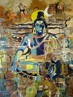 Hari Om Tat Sat, Om Tat Sat, Hari Om, Poster Color Painting, Dancing Shiva, Buddhist Art Drawing, Mahakal Shiva, Lord Mahadev, Spiritual Things