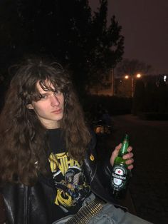 Goth Guy Aesthetic, Metal Hairstyles, Metalhead Fashion, Metalhead Guy, Goth Guy, Goth Guys, Guy Fits, Boys Long Hairstyles, Long Hair Styles Men