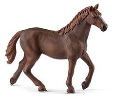 a toy horse is shown on a white background