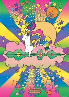 Peter Max Art, 60s Art, Poster Book, Milton Glaser, Peter Max, Art Pop, Drummers, Hippie Art, Pop Artist