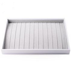 an empty white tray on a white background