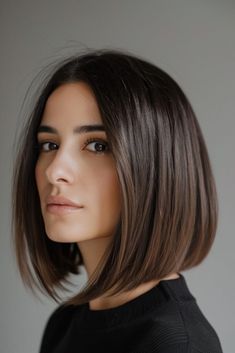 Hair Peg, Bob 2024, Sleek Short Hair, Communion Hairstyles, Medium Length Hairstyles, Chin Length Hair, Full Disclosure, Short Hair Balayage, Mid Length Hair