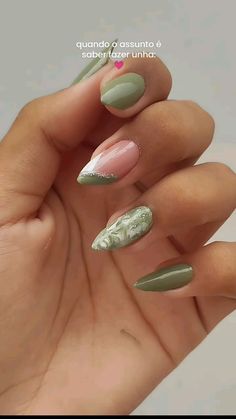 Olive Nails, Nail Salon Design, Fall Nail Trends, Almond Nail, Oval Nails, Nails Desing, Nail Decorations, Elon Musk, Perfect Nails